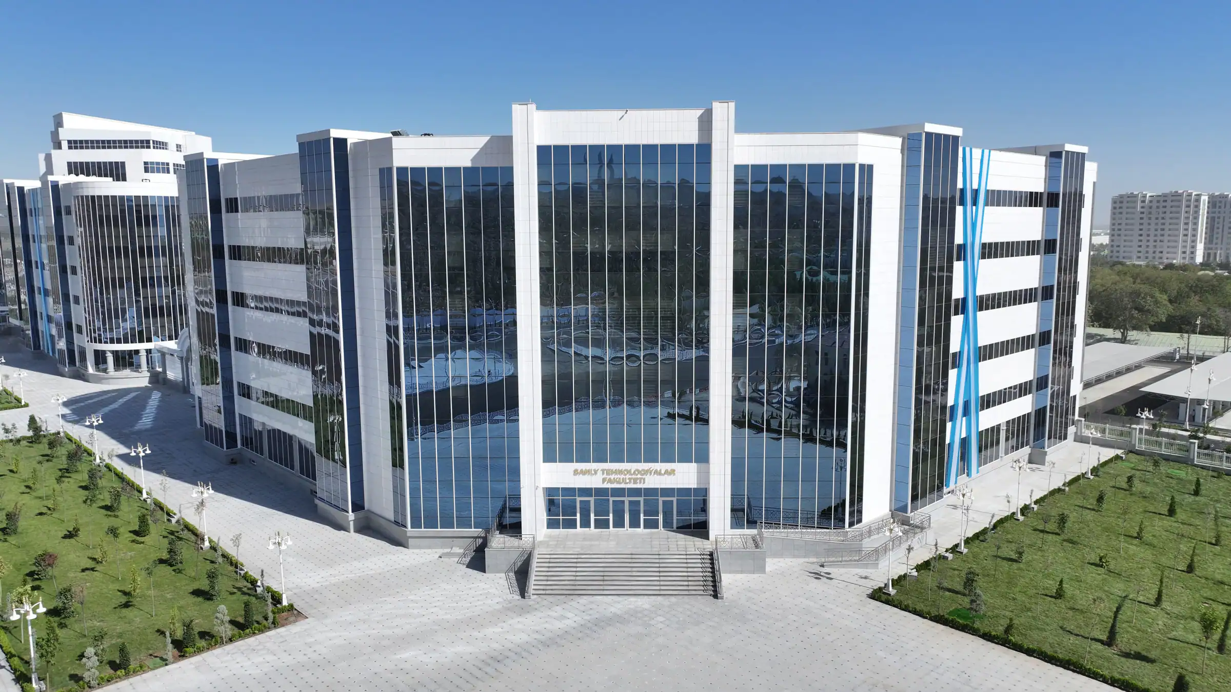 A construction site of Nur bina gurluşyk